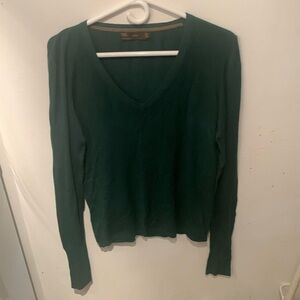 Gorgeous Forest Green V Neck Sweater from Zara SZ Large